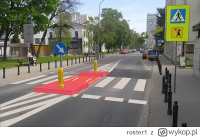 roster1 - Czy na drodze jednojezdniowej z wysepką jak poniżej musimy ustąpić pieszemu...