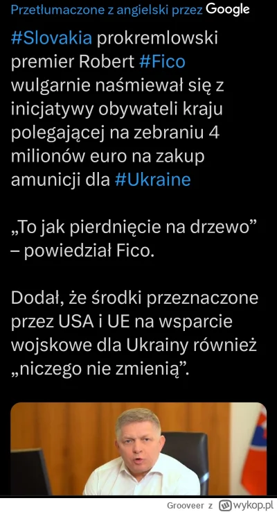 Grooveer - To rzecznik Kremla czy premier Słowacji, że wyśmiewa własnych obywateli, k...