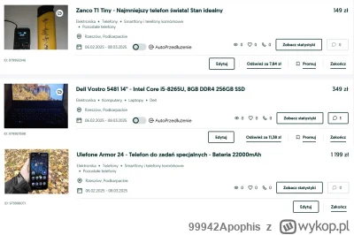 99942Apophis - Mam parę przedmiotów na sprzedaż, których już nie używam, jeśli ktoś z...