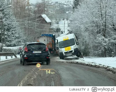 LukaszTV - Ktoś tu paczki dzisiaj nie dostanie 
#snieg #kierowcy #zima #z------------...
