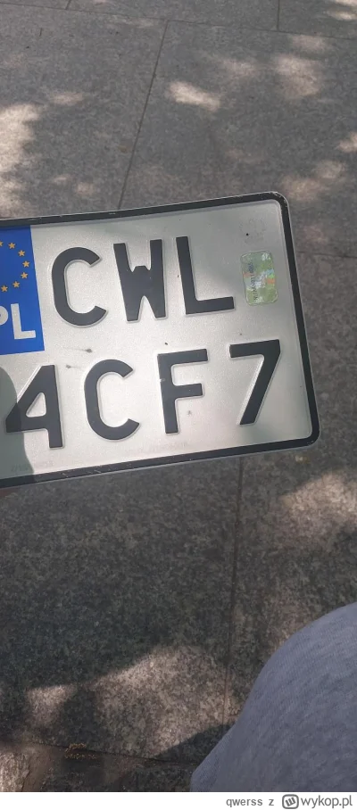 qwerss - P--------e jest mieć blachy CWL XDD w całym kraju kojarzą się tylko z jednym...