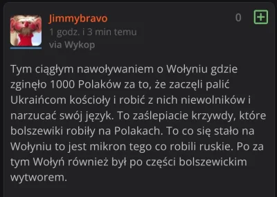 kerdian - > To tam wuj, zobacz tego stworzył sobie chochoła, że ktoś zbrodnie wołyńsk...