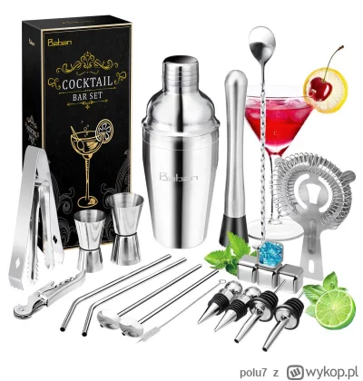 polu7 - Wysyłka z Polski.

[EU-PL] Baban 22PCS Cocktail Shaker Set 550ml w cenie 25.9...