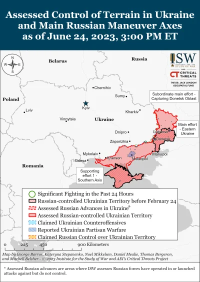 Kagernak - Raport ISW na 25 czerwca. Wczoraj była rewolucja, wszyscy świętowali, cies...