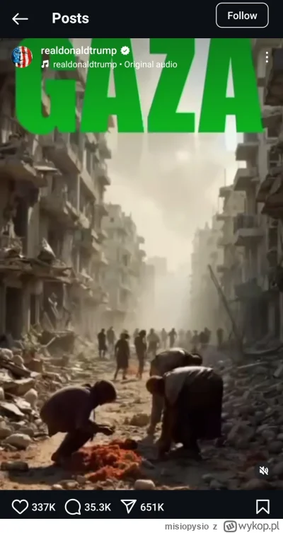 misiopysio - Błagam niech ktoś wejdzie na #trump instagram i potwierdzi ostatnią wrzu...