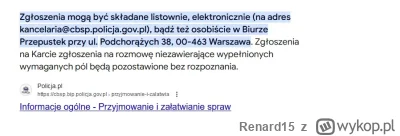 Renard15 - @Szychasekk: liczenie na kogokolwiek kiedy możesz samemu wysłać maila z op...