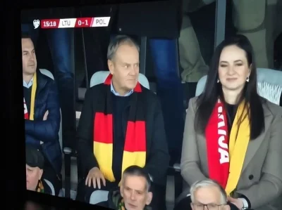 aNiechBedzieTakiLogin - Dlaczego on ma szalik reprezentacji Niemiec na meczu naszej r...