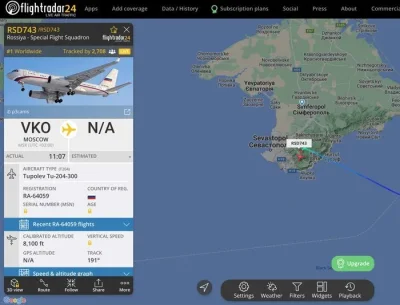 BuMRK - Ucieczka z Krymu... Właśnie w tej chwili.
#flightradar24 #ukraina #wojna #lot...