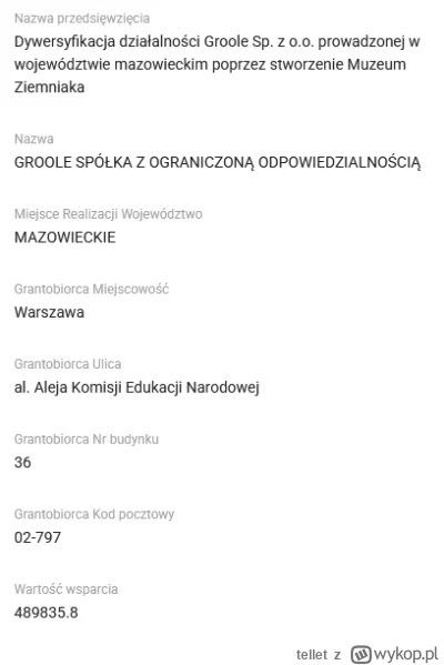 tellet - > to się okaże, szukam muzeum ziemniaka i nie mogę znaleźć, 489000

@Norskee...