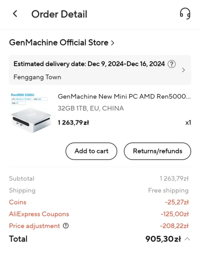 tony - Dzięki za info, skusiłem się na Ryzena 5300U. 

https://a.aliexpress.com/_Ezvs...