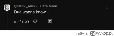 ratty - @ratty: i jaki bonus najbardziej plusowany komentarz XD