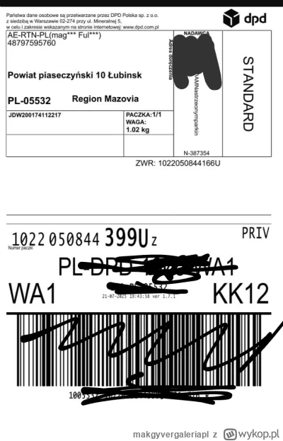 makgyvergaleriapl - Pytanie, czy ta paczka gdzieś dojdzie? To zwrot z ali
#zakupyzchi...