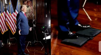 qeti - #usa #trump #heheszki 

Trump potrzebuje podstawek pod stopy, by się nie wypie...