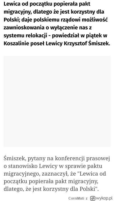 CorniMati - @d4wid: przyjmowanie imigrantów z Białorusi i latających ludzi z po i lew...