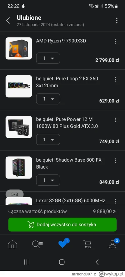 mrbond007 - Taki eksperyment. Złożyłem sobie kompa. Takiego żeby był w miarę sensowny...