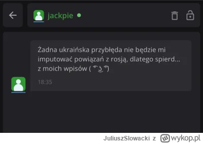 JuliuszSlowacki - Jakieś proruskiego g---o kiedy zwróci się mu uwagę że p------i koco...