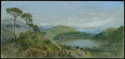 Loskamilos1 - Lago Avernus, William Trost Richards, dzieło z roku 1870.

#necrobook #...