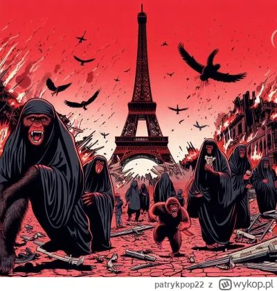 patrykpop22 - #bingimagecreator #aiart #paryz #francja #islam #wojna 

Upadek Paryża