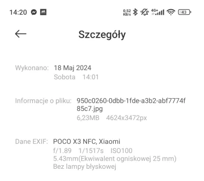 openordie - @Krupier w twoim zdjęciu są wyczyszczone wszystkie dane exif, na zdjęciu ...