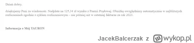JacekBalcerzak - Mirki dostaliście już ten mityczny zwrot od #tauron ? Napisałem do n...