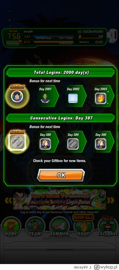 daray89 - i cyk 2k  dni klikania w bąbelki stuknęło
#dokkanbattle