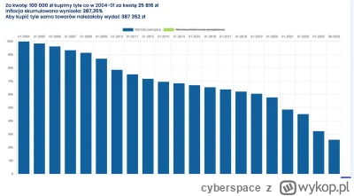 cyberspace - 100 000 zł z 2004r to dzisiaj 25 816zł