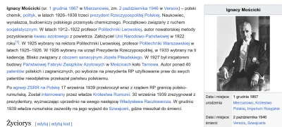 DrTRAPH0USE - @Ryneczek: What about Mościcki? Przecież ten człowiek był geniuszem i n...