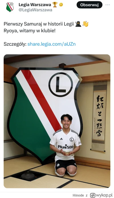 Hinode - #mecz #legiawarszawa

Sezon ogórkowy ale nowy piłkarz legii już z pierwszą w...