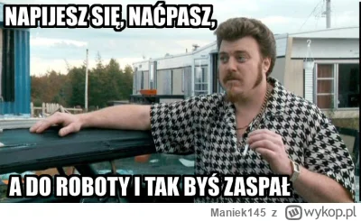 Maniek145 - Nawet do roboty zasypiam, a mam jakieś 2 metry