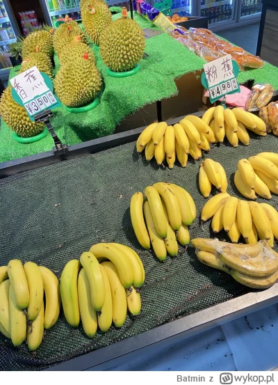 Batmin - Uważany za jeden z najdroższych owoców na świecie- durian- za bananami :D na...