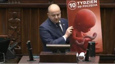 WujaAndzej - podczas dyskusji o prawie aborcyjnym dariusz matecki pokazuje swoje zdję...