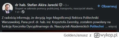 GoldenJanusz - prościej było napisać 'króla politechniki warszawskiej' xd k---a pewni...