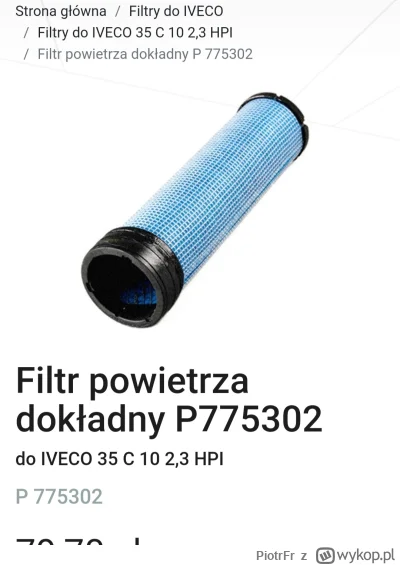PiotrFr - W #iveco daily są 2 filtry powietrza? Gdzie jest ten drugi?

#motoryzacja