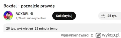 wpisynienawisci - #famemma Ta, na pewno 25k łapek w górę na 28k wyświetleń xD
Boxdil ...