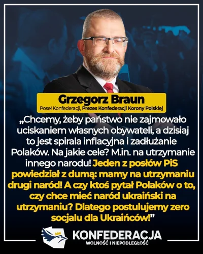 Ryneczek - Grzegorz Braun z jasnym przesłaniem. Nie stać nas na utrzymywanie innych n...