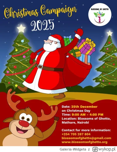 Galeria-Widgeta - Plakat wykonany dla kenijskiej fundacji charytatywnej Blossoms Of G...