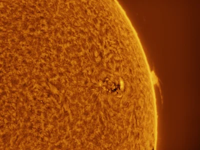 diablofanIV - Pierwsza poważna próba sfotografowania Słońca w Ha. Dokonana podczas na...