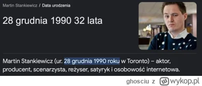 ghosciu - data urodzenia Martina Stankiewicza
28.12.1990 = 2+8+1+2+1+9+9 = 32

#ozdob...