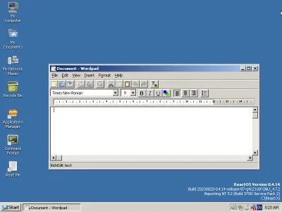 kepmip_pl - Dobrze, że na ReactOS jest Wordpad :-)