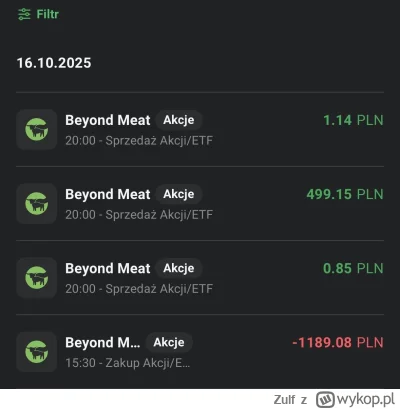 Zulf - #gielda #bynd
Jak ktos zaluje, ze nie wszedl w BYND to niech podziwia moj ruch...