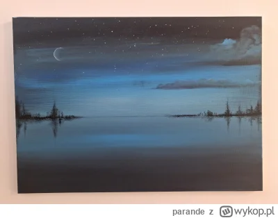 parande - Ulubiony mój motyw i kolorystyka, czyli gwiazdy nad jeziorem 

#rysujzwykop...