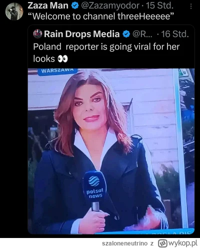 szaloneneutrino - Ktos kojarzy tą reporterkę z polsat news?
#polska #polsatnews #vira...