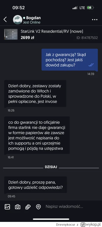 Drevnykocur - @Shatter: @Morf napisałem do Bogdana 
Odpowiedzi z translatora ale sam ...