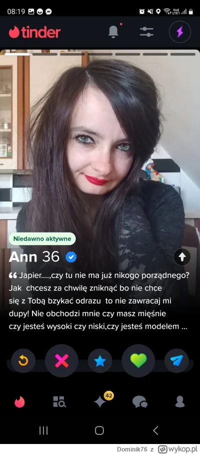 Dominik76 - #p0lka  #tinder
Czy to ściana czy tylko złudzenie?