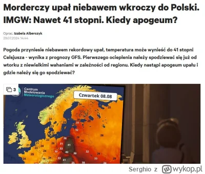 Serghio - Wszystkich plusujących zawołam 8 sierpnia 2024 roku, aby potwierdzić sensac...