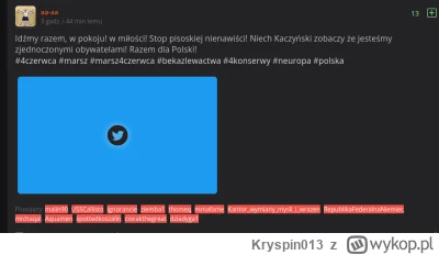 Kryspin013 - @korin_: no dzisiaj czytałem o unieważnieniu marszu bo przeklinają

SPOI...