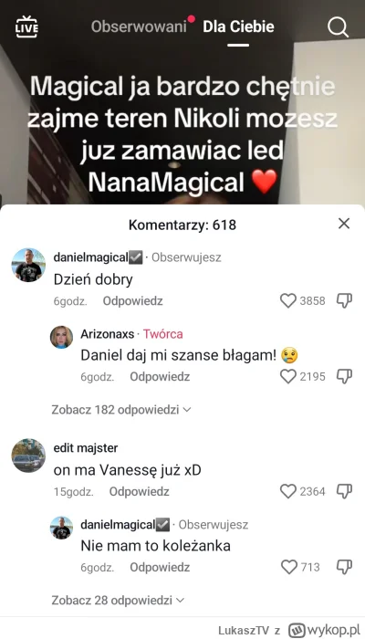 LukaszTV - #danielmagical 
No i co? Laski już się biją o Magicala. a wy co dalej jako...