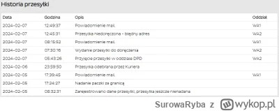 SurowaRyba - #dpd Wie ktoś o co chodzi z paczuszką? Nie przychodzi ani sms ani mail, ...
