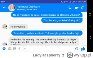 LadyRaspberry - @majakstasko to jest screen rozmowy z jego byłą dziewczyną, jak była ...