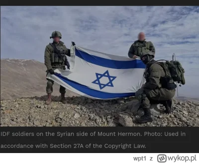 wpt1 - @Malpigaj: mieli byc w Tel Awiwie a tymczasem Izraelczycy są na górze Hermon ¯...